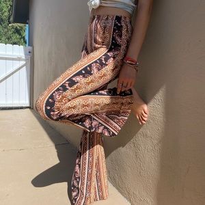 Stretchy flared hippy pants